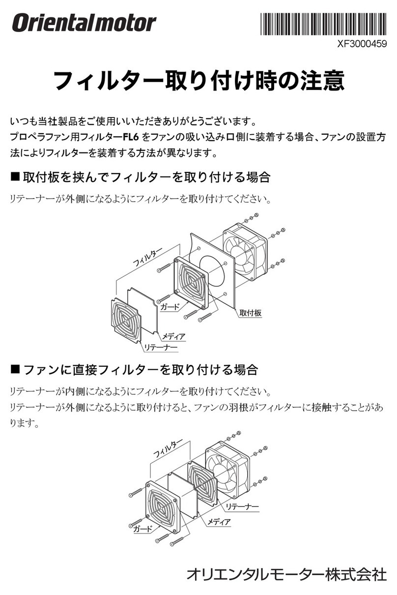 Oriental motor FL6 User manual