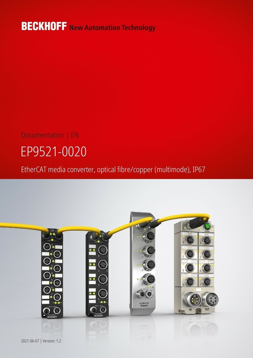 Beckhoff EP9521-0020 Operator's manual