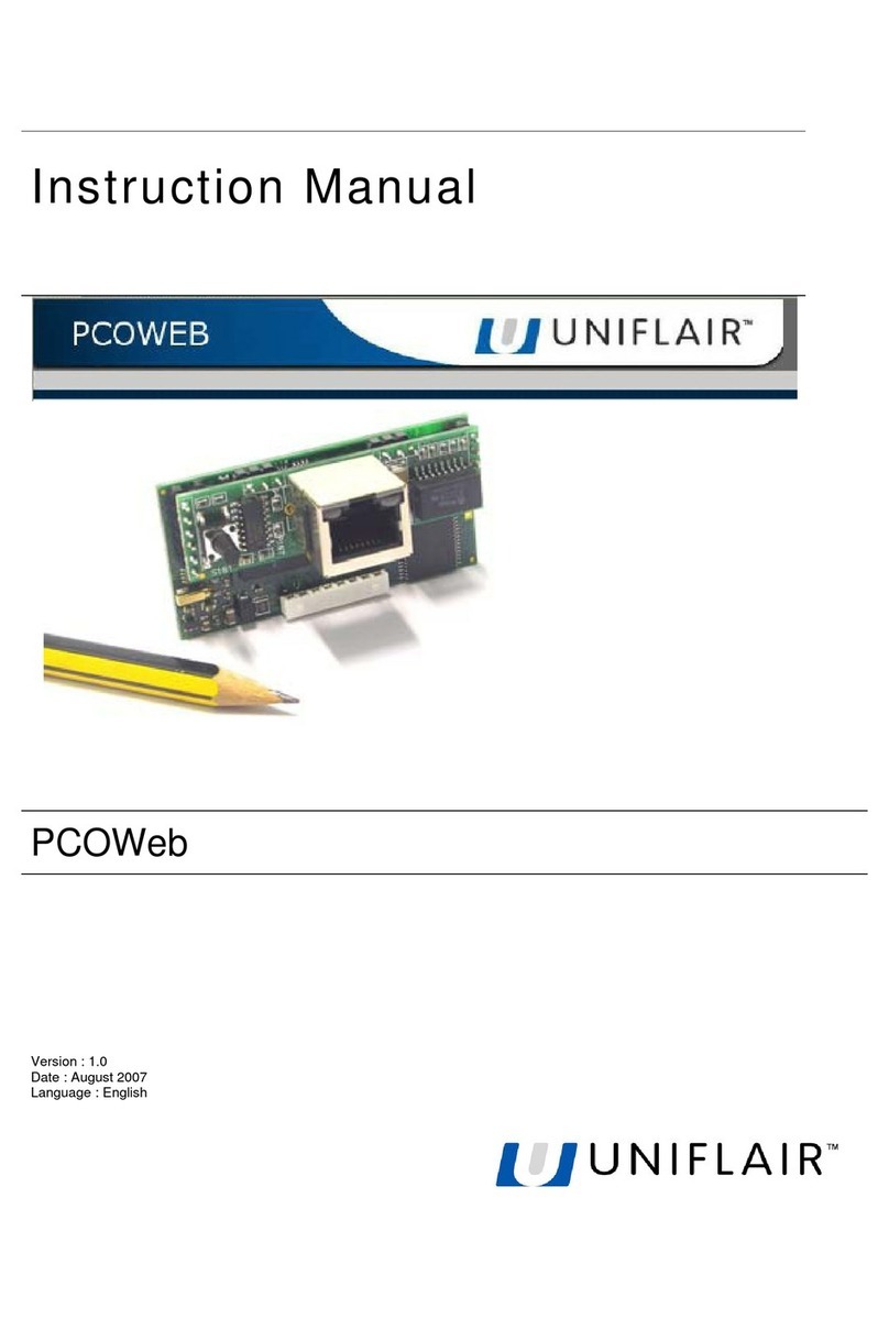 Uniflair PCOWeb instruction manual