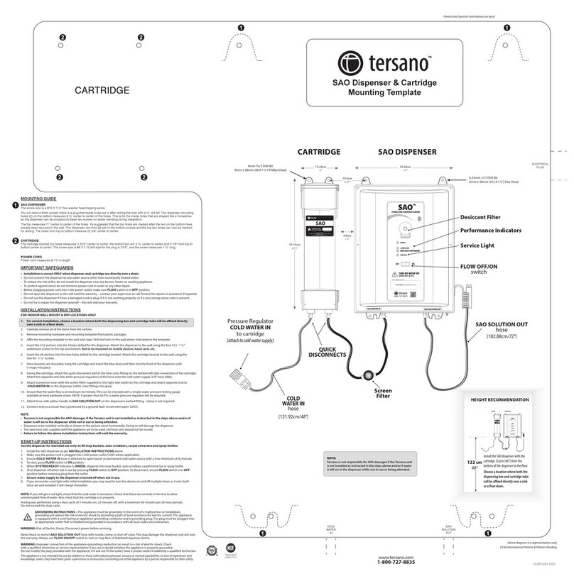 Tersano SAO installation instructions