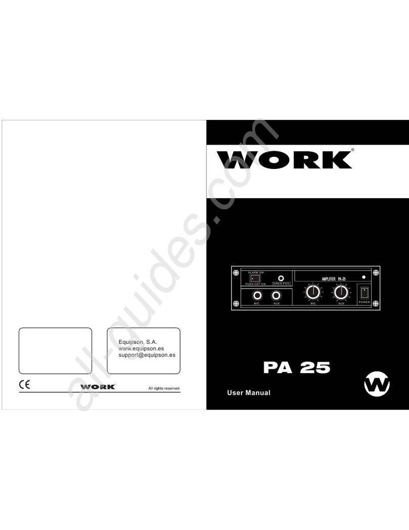WorkPro PA 25 User manual