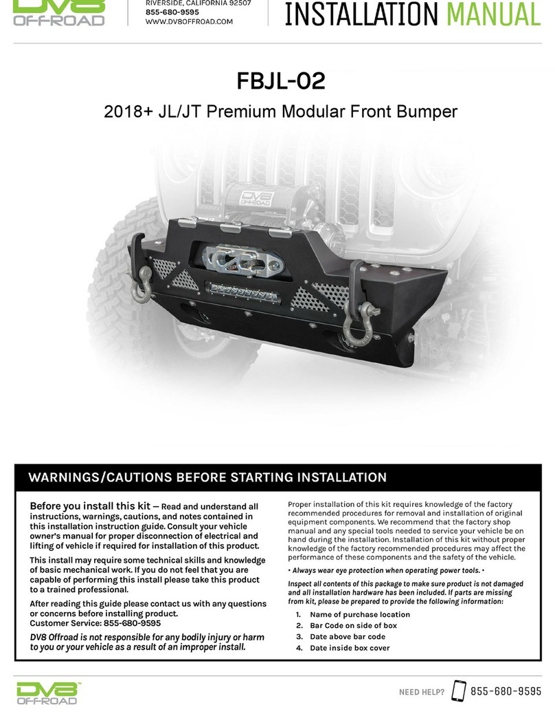 DV8 FBJL-02 Product installation manual