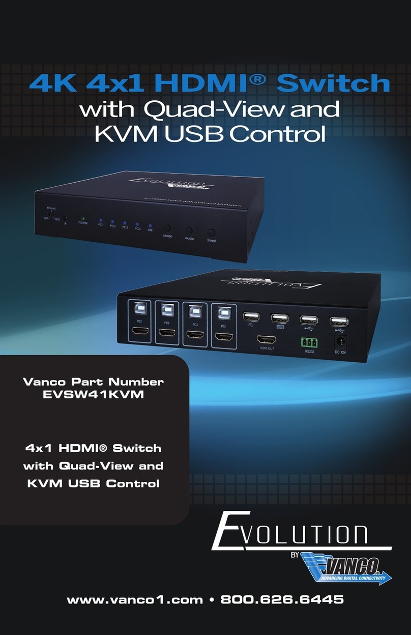 Vanco Evolution EVSW41KVM User manual