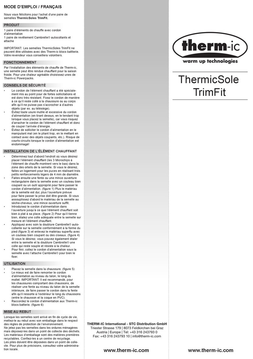 therm-ic TrimFit Instructions for use