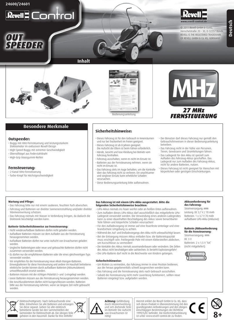REVELL Out Speeder User manual