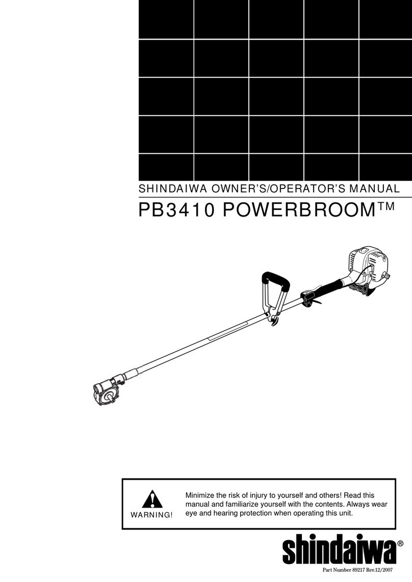 Shindaiwa PB3410 POWERBROOM Owner's/operator's manual