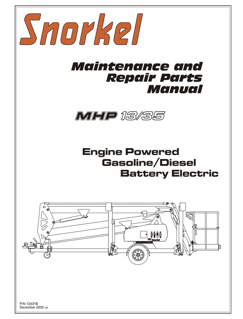 Snorkel MHP1335 Maintenance and repair parts manual