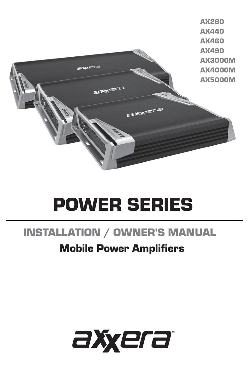 Axxera POWER Series Installation & owner's manual