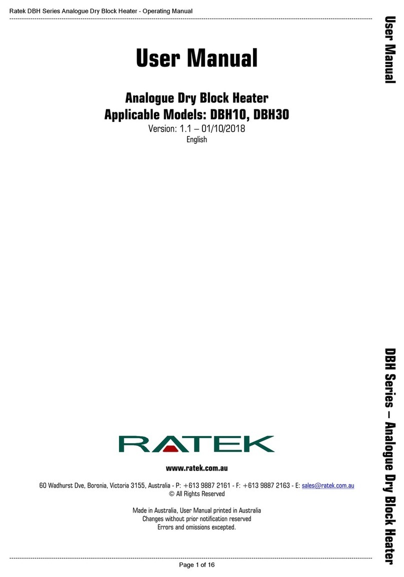 Ratek DBH10 user manual
