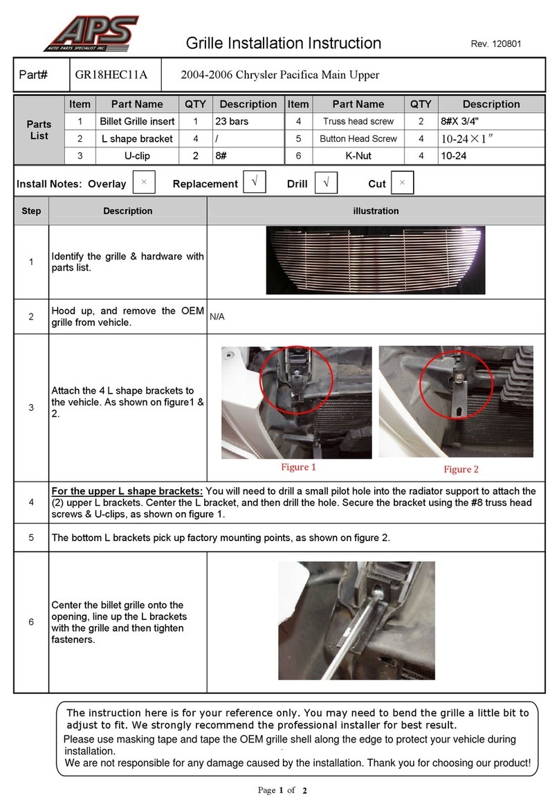 APS GR18HEC11A User manual