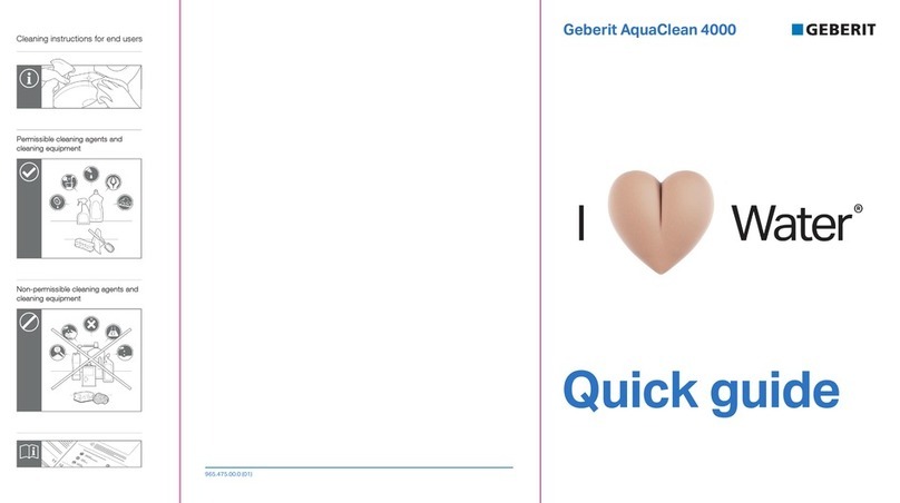 Geberit AquaClean 4000 quick guide