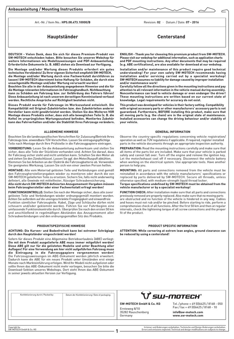 SW-Motech HPS.08.473.10000/B User manual