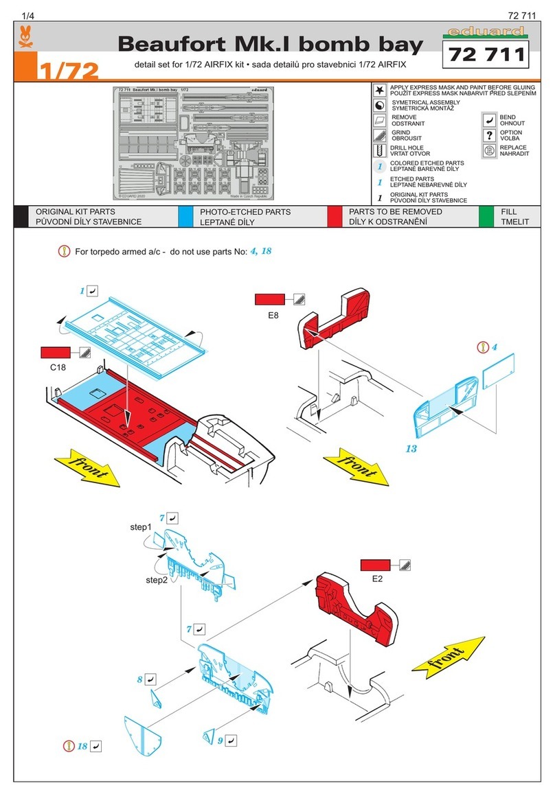Eduard 72 711 User manual
