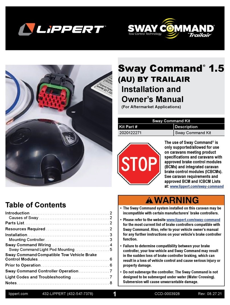 Lipper Sway Command 1.5 Installation instructions
