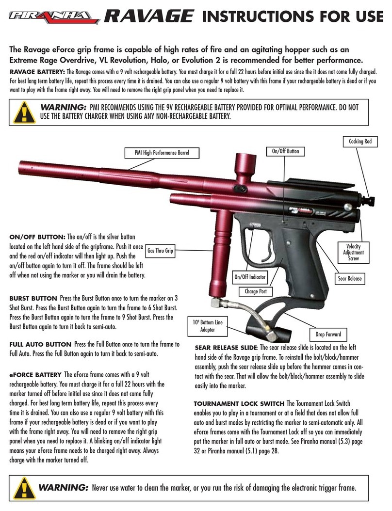 Piranha RAVAGE Instructions for use