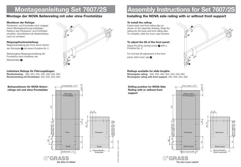 GRASS NOVA 7607/2S User manual
