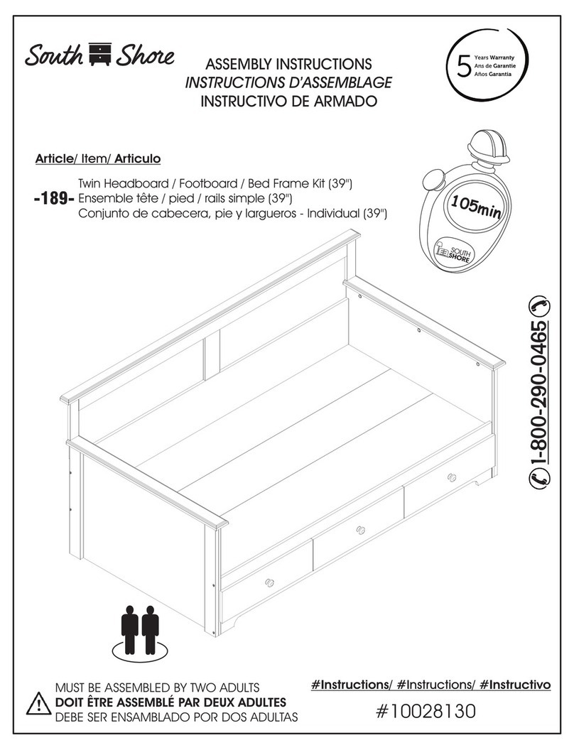 SouthShore 189 Assembly instructions