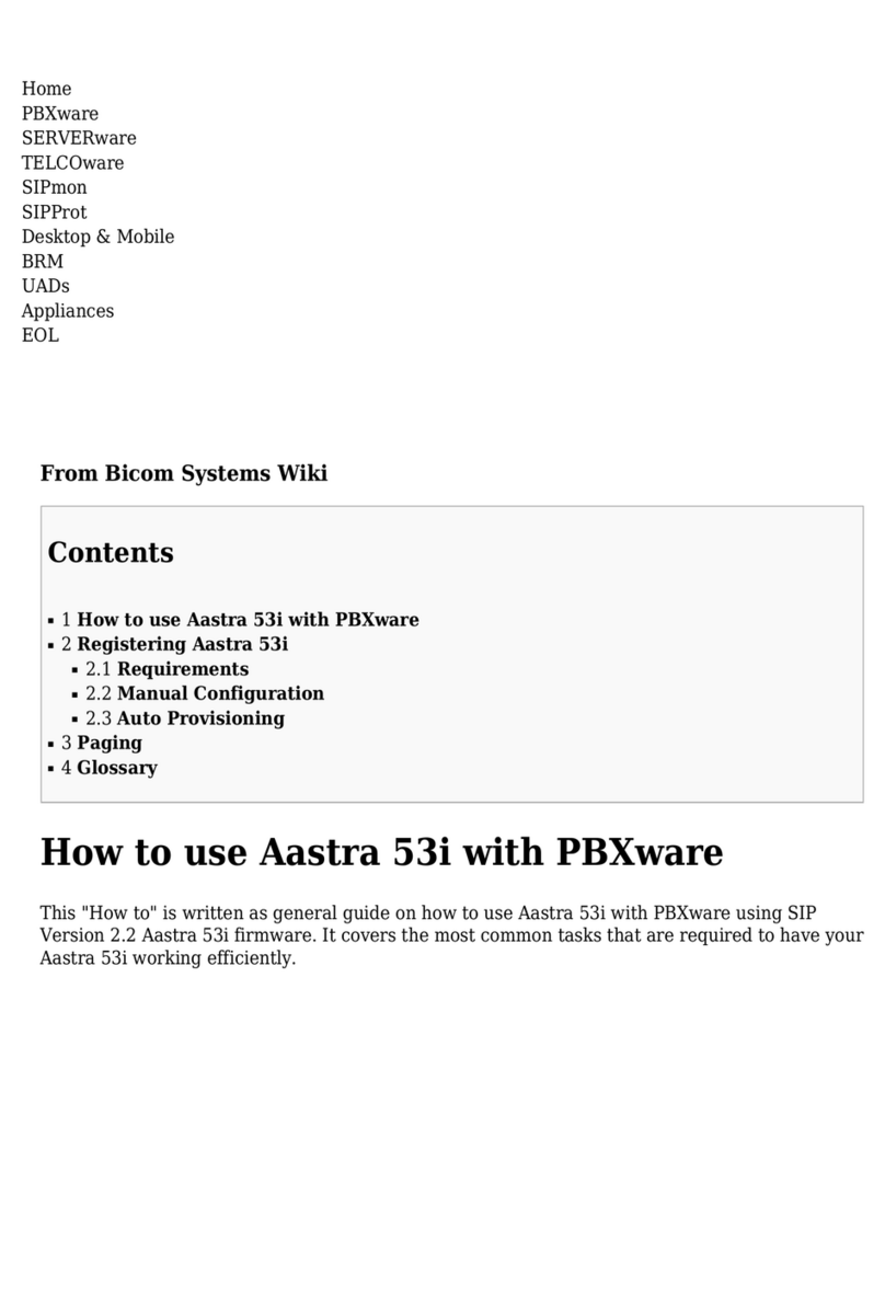 Bicom Systems Aastra 53i manual