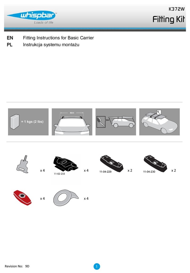 Whispbar K372W Fitting instructions