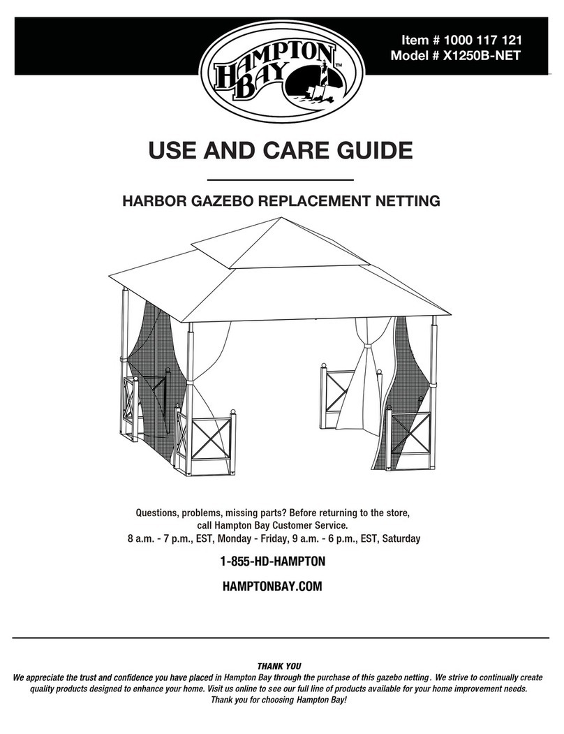 HAMPTON BAY X1250B-NET Use and care guide