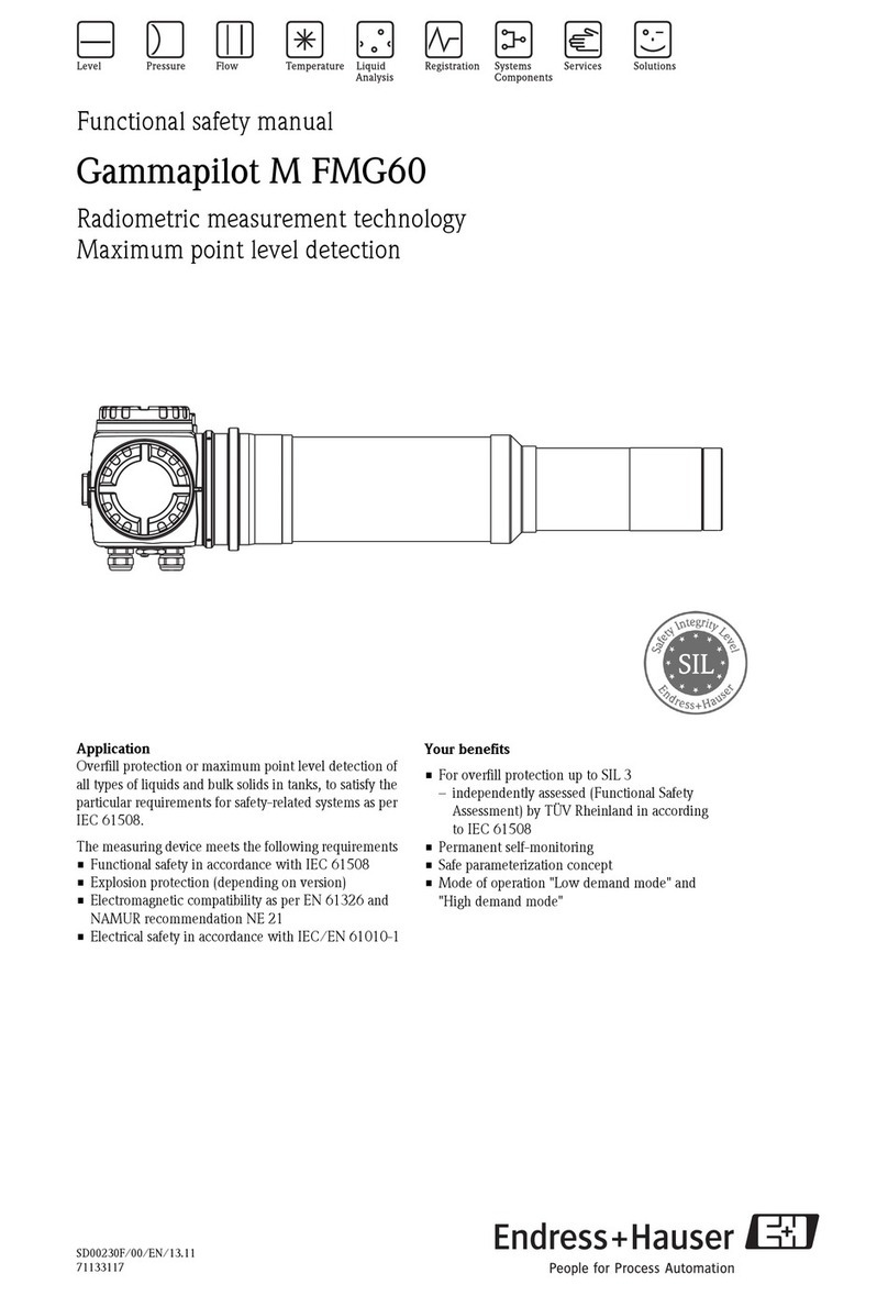 Endress+Hauser Gammapilot M FMG60 Instructions for use