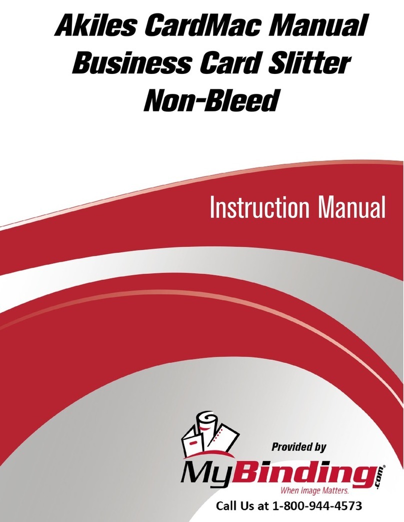 Akiles CardMac-NB Business Card Slitter instruction manual