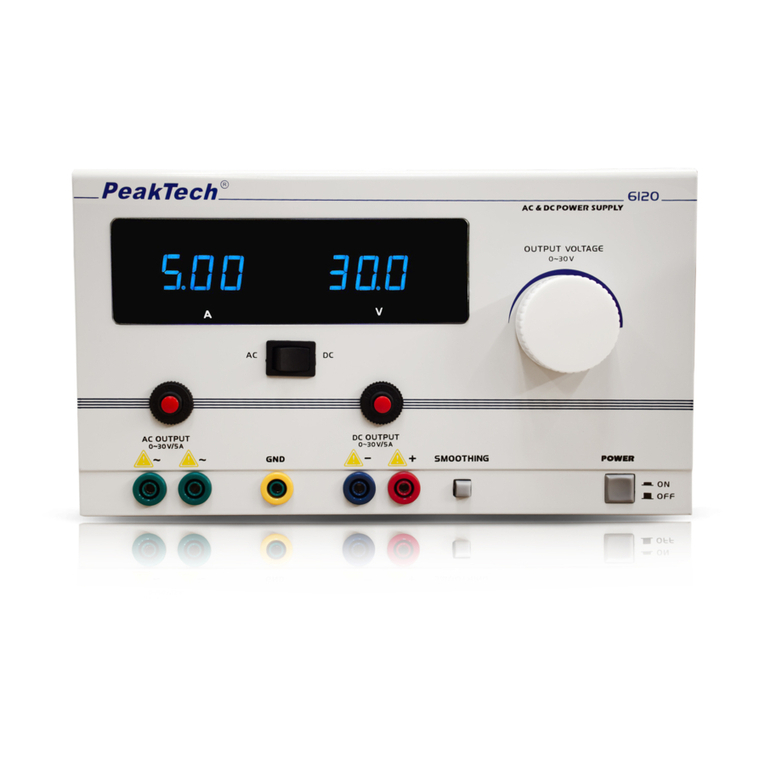PeakTech 6120 User manual