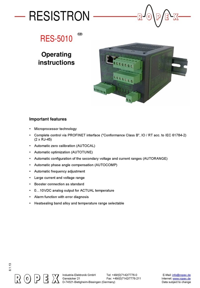 Ropex RESISTRON RES-5010 User manual