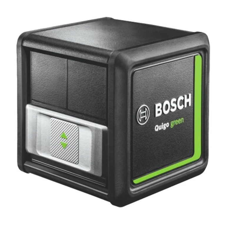 Bosch Quigo Green User manual