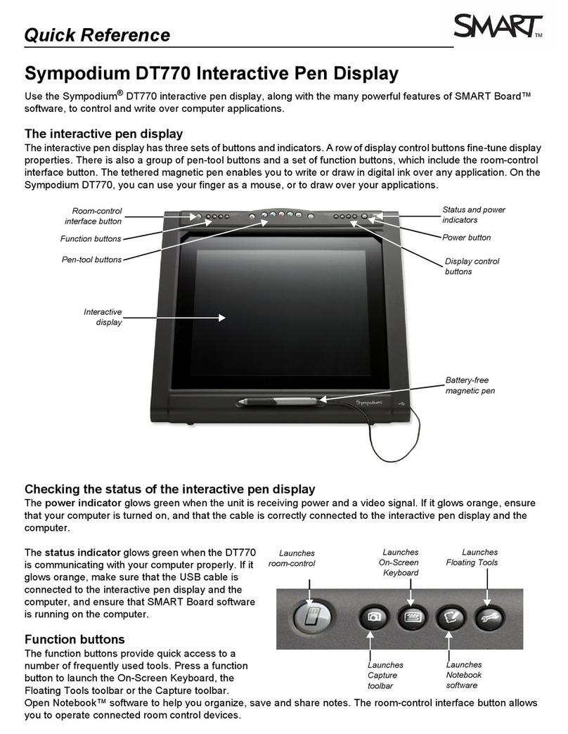 SMART Sympodium DT770 User manual