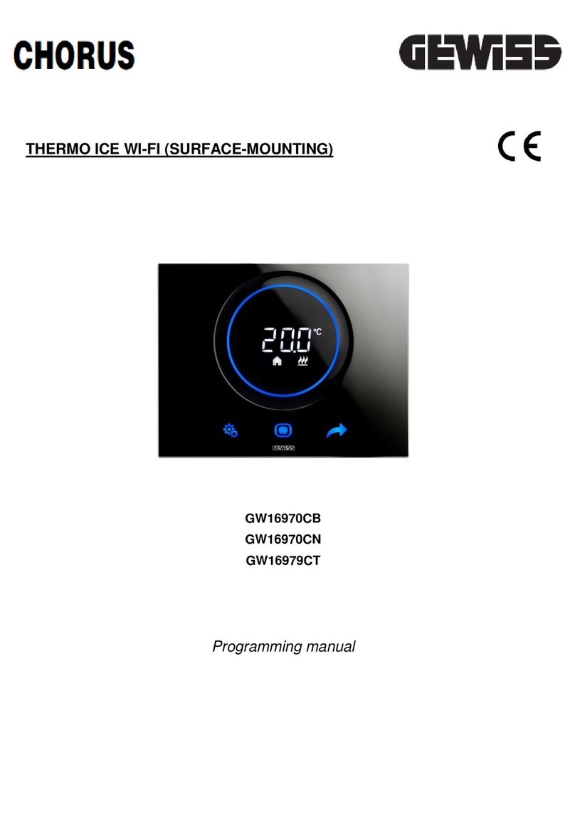 Gewiss Chorus Programming manual