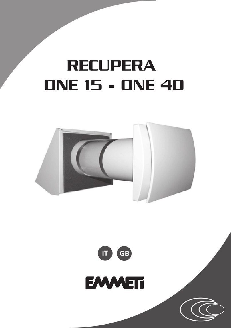 emmeti RECUPERA ONE-15 installation manual