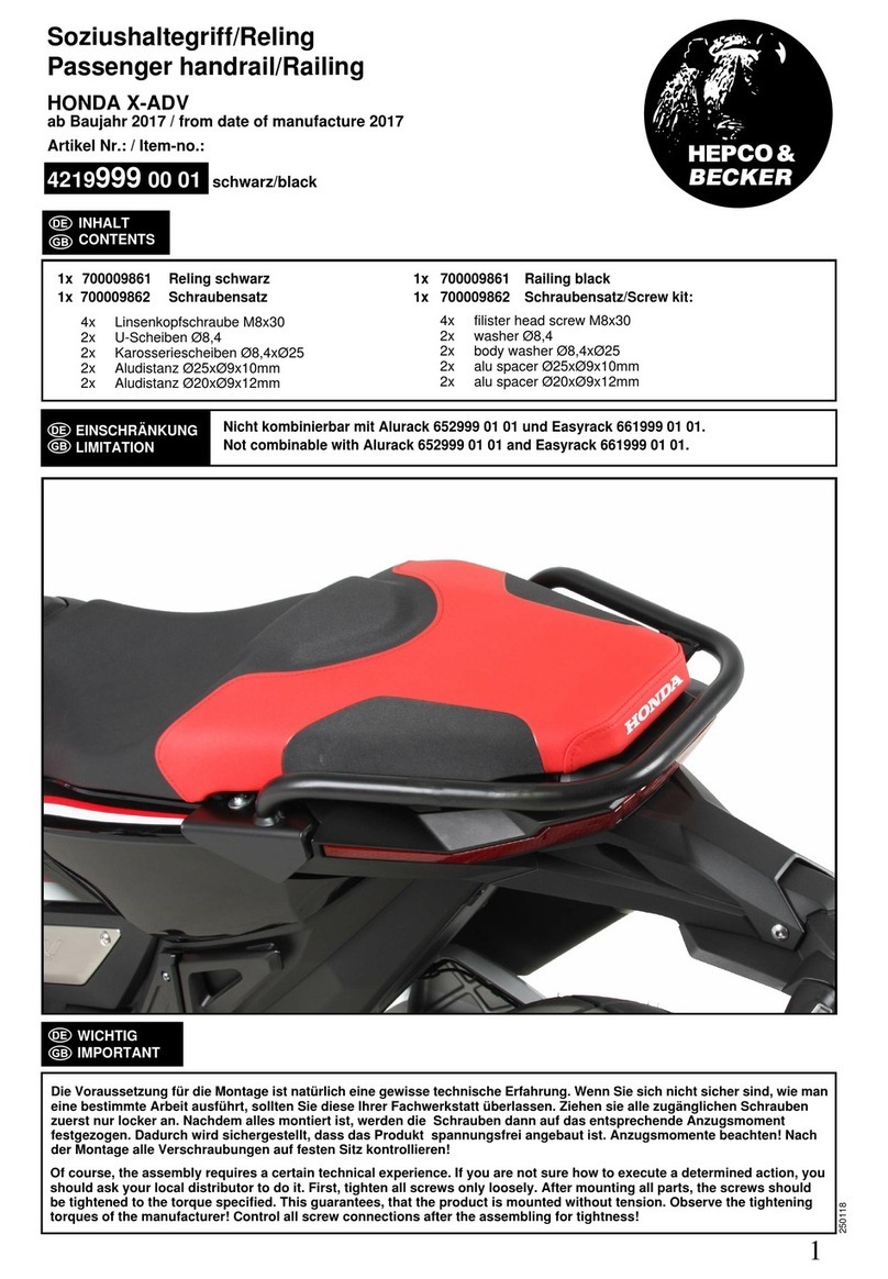 hepco & becker 4219999 00 01 User manual hepco & becker 4219999 00 01 User manual
