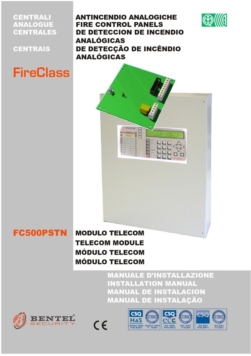 Bentel Security FireClass FC500PSTN User manual
