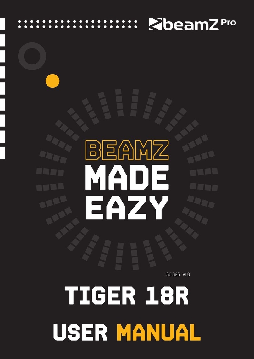 Beamz Pro TIGER 18R user manual