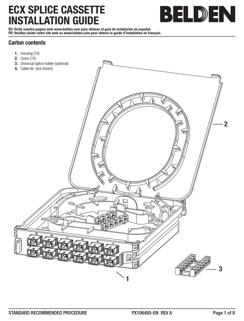 Belden FX ECX Cassette OM4 12P Splice User manual