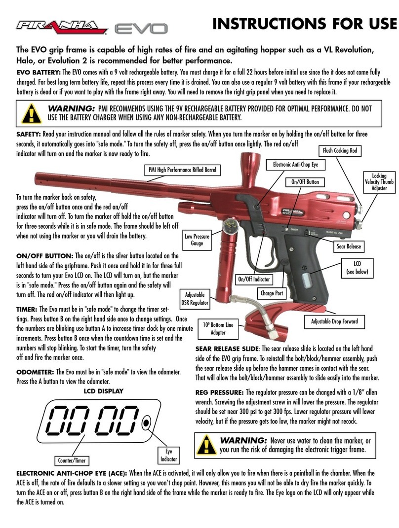 Piranha EVO Instructions for use