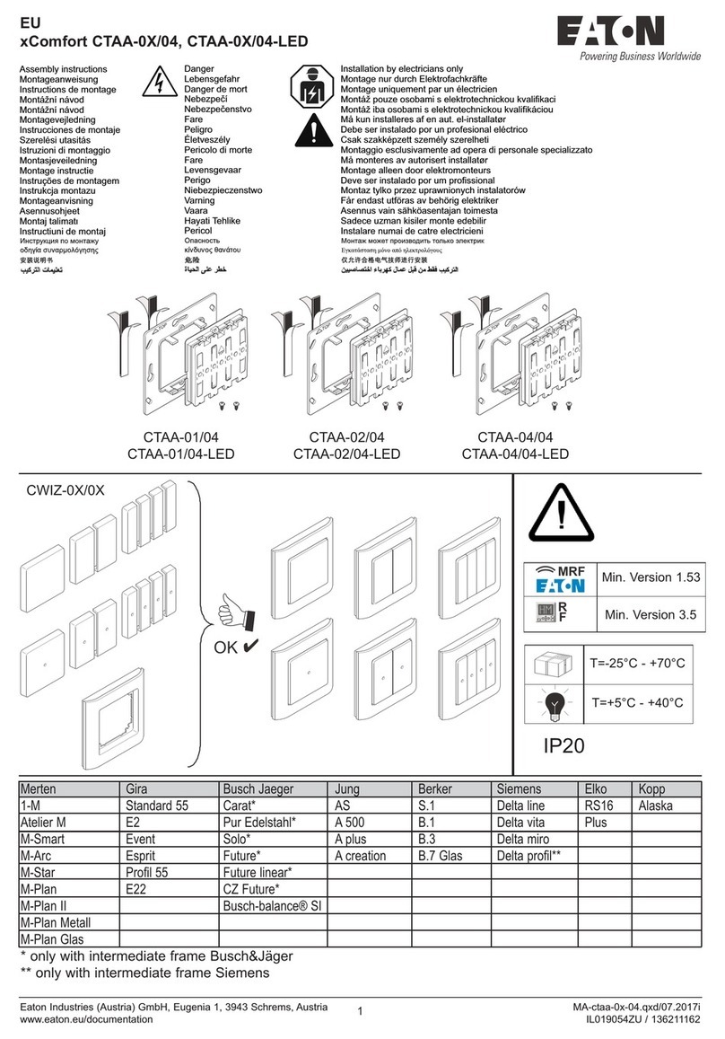 Eaton xComfort CTAA-02/04 User manual