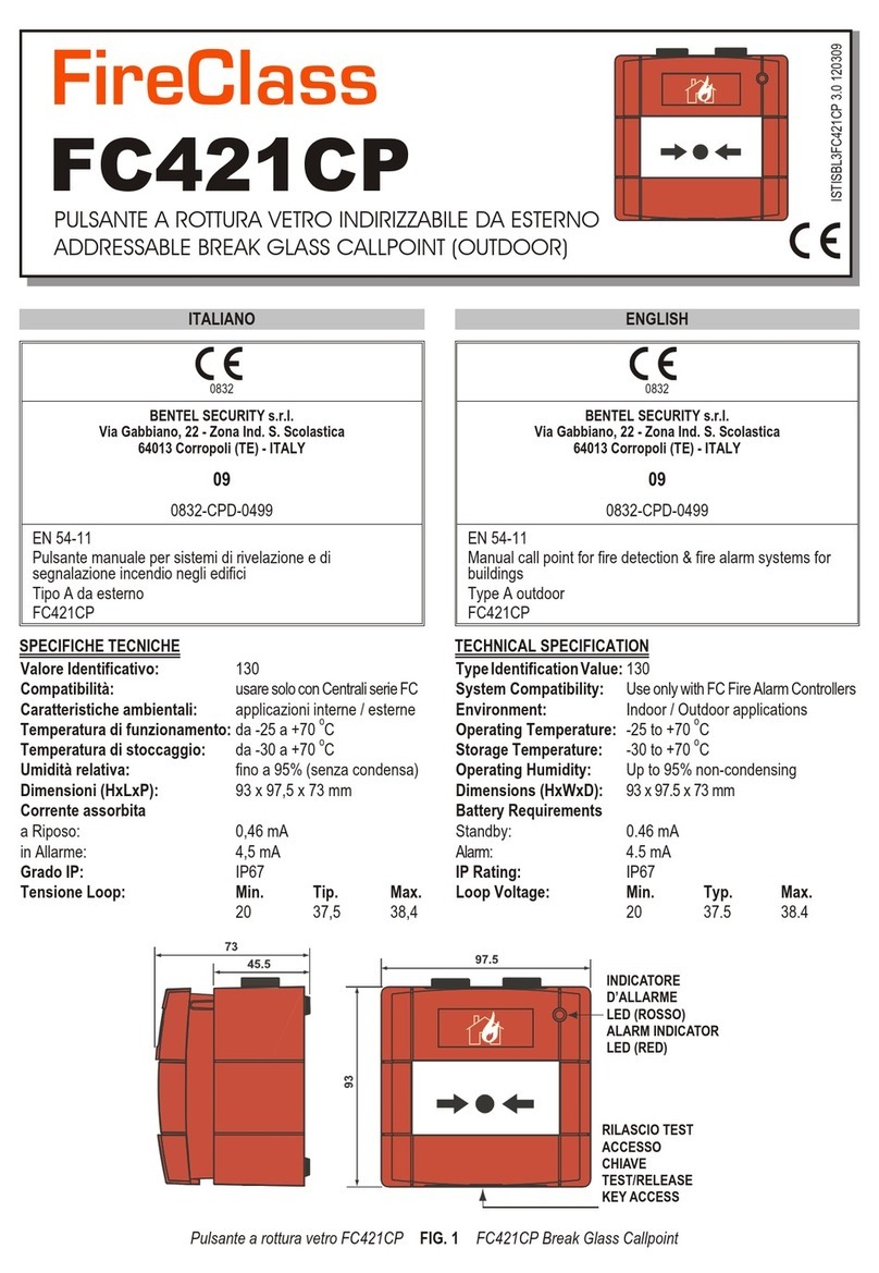 FireClass FC421CP quick start guide