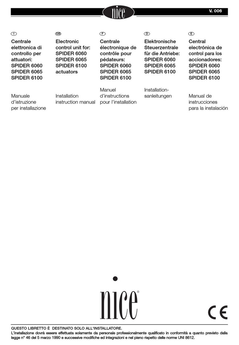 Nice SPA30 Service manual