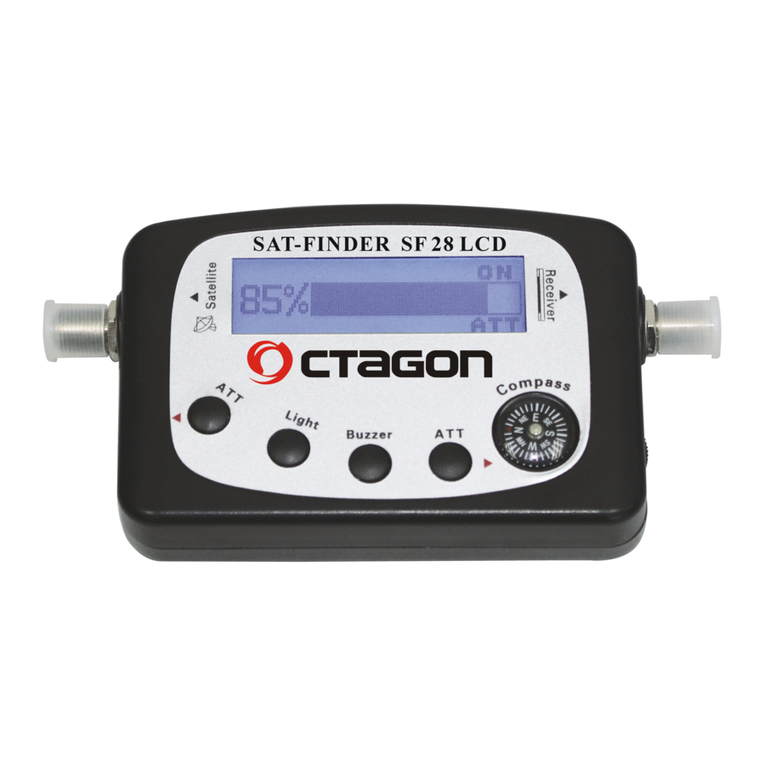 Octagon SAT-FINDER SF 28 LCD owner's manual
