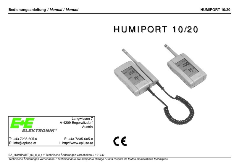 E+E Elektronik HUMIPORT 10 User manual