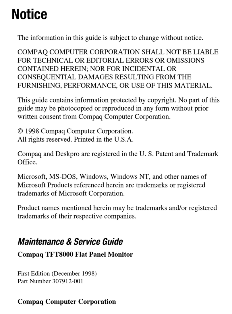 Compaq 8000 - Elite Convertible Minitower PC User manual Compaq 8000 - Elite Convertible Minitower PC User manual
