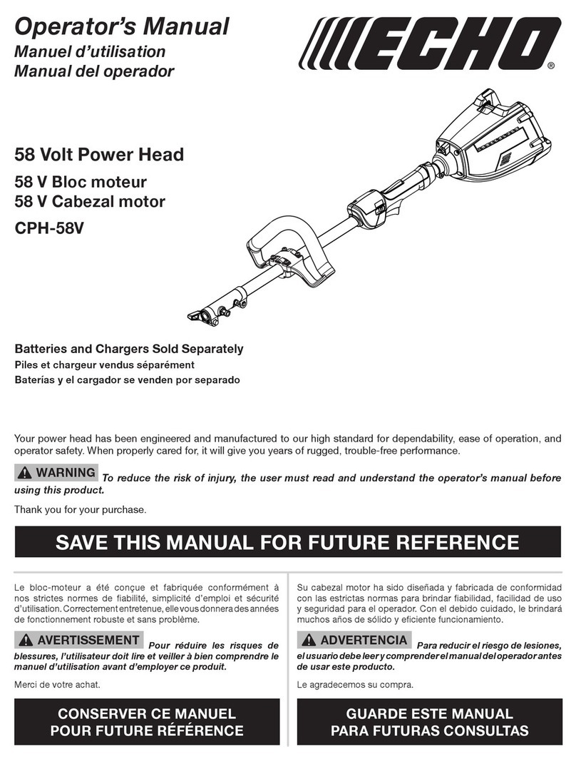 Echo CPH-58V User manual