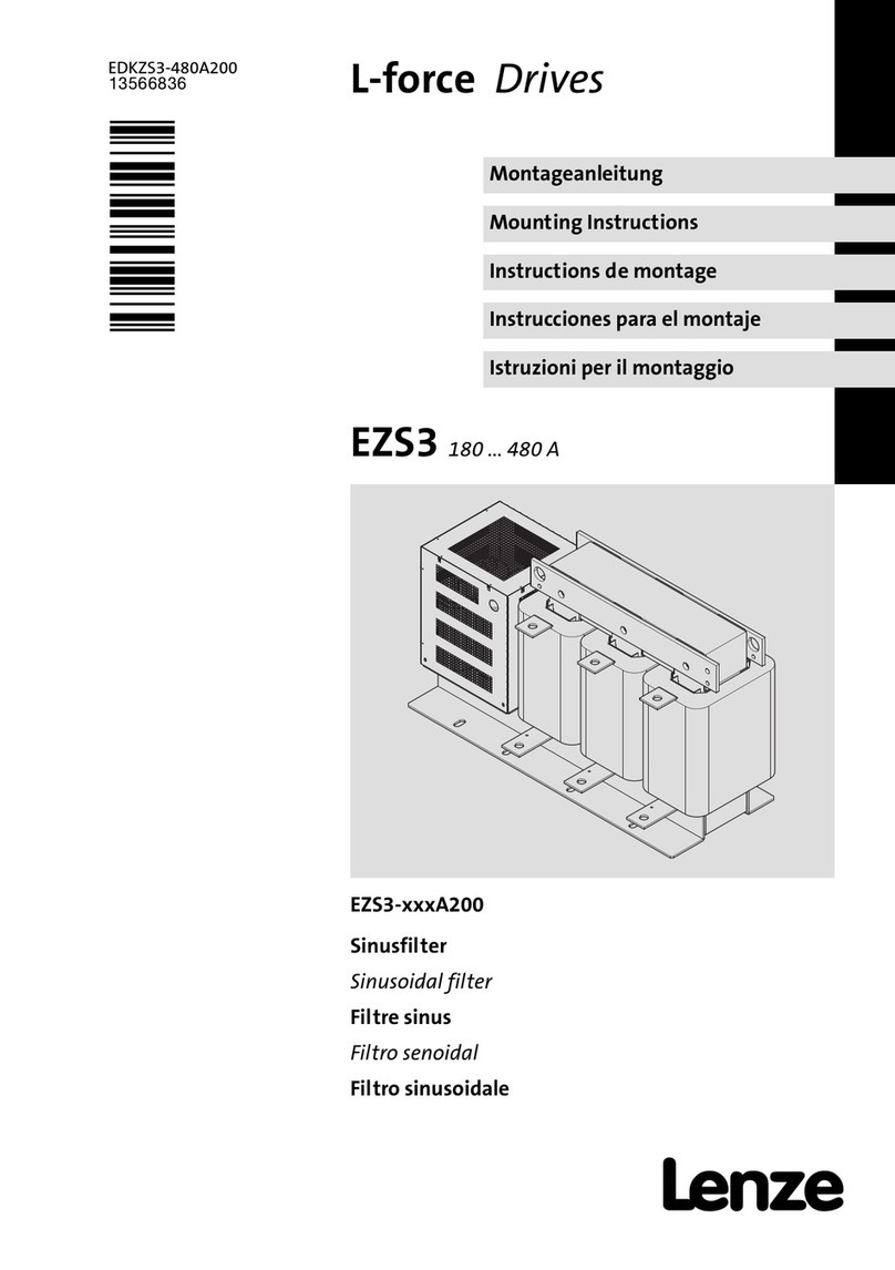 Lenze L-force EZS3 Series Mounting instructions