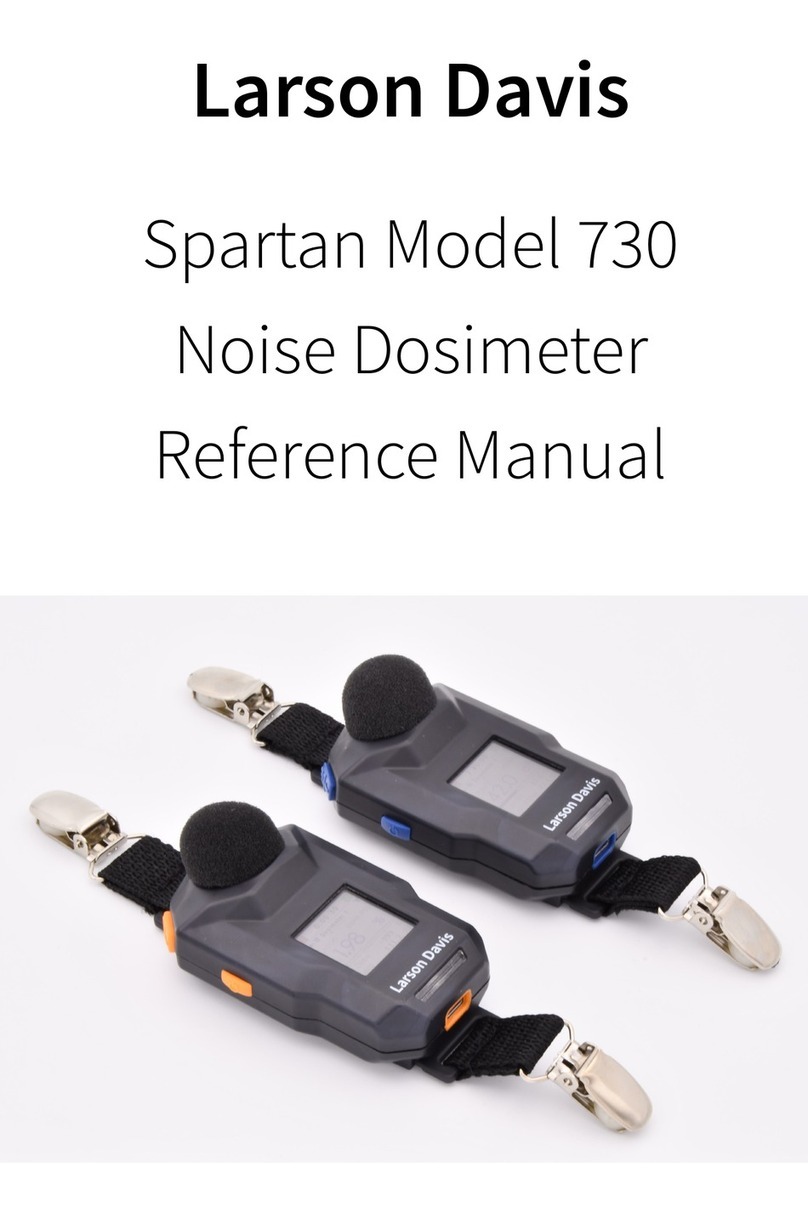 Larson Davis Spartan 730 Reference manual