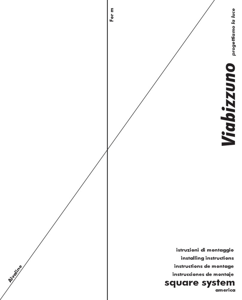Viabizzuno square system 1600 instructions