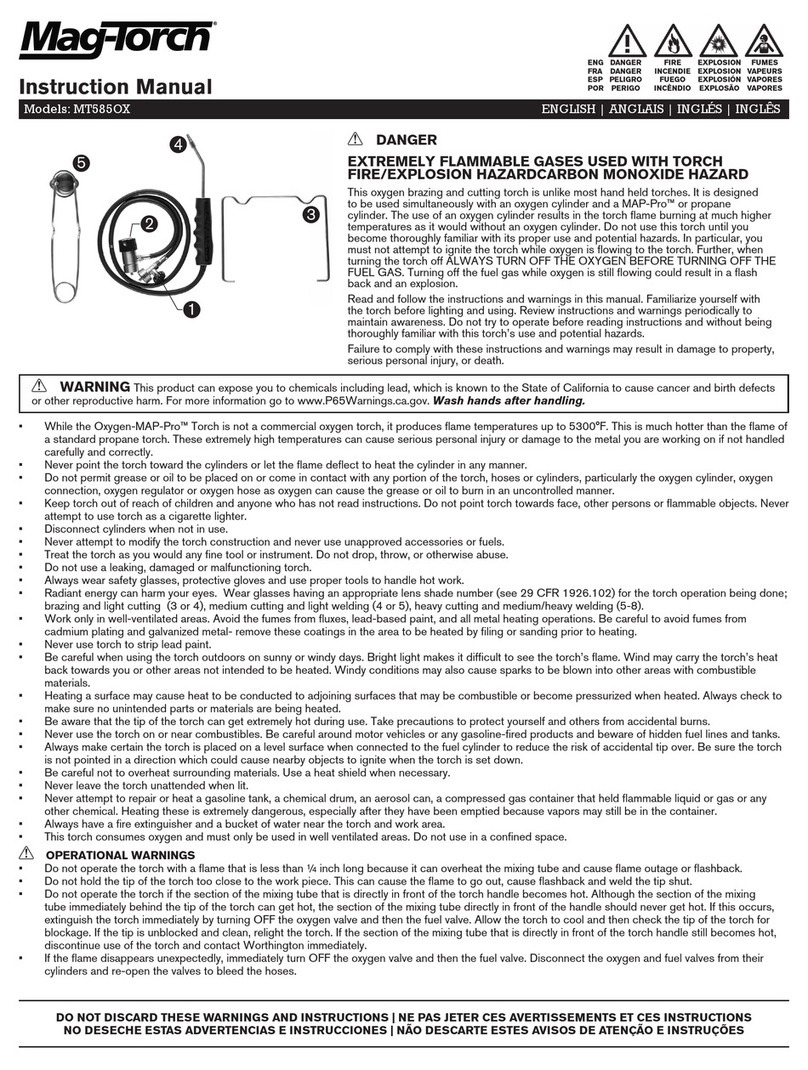Mag-Torch MT585OX instruction manual