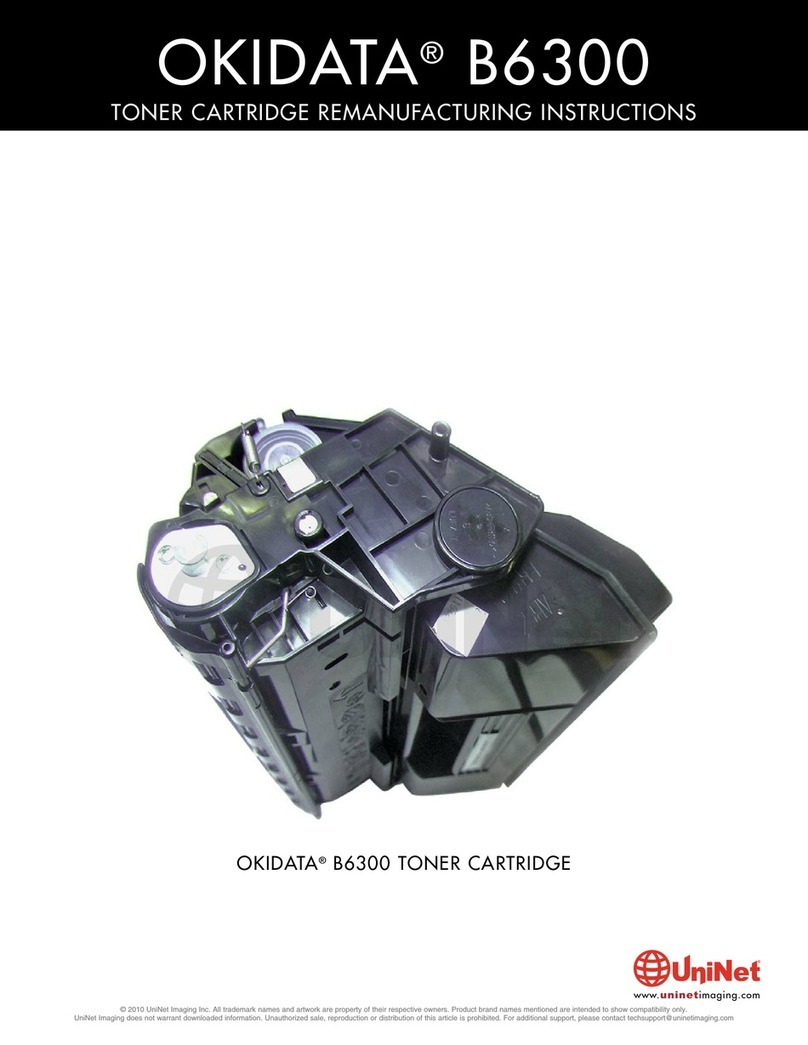 Uninet OKIDATA B6300 Cartridge Remanufacturing Instructions