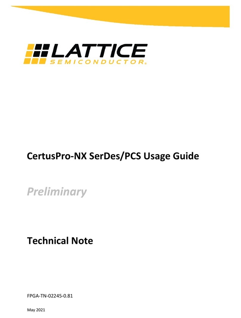 Lattice Semiconductor CertusPro-NX Parts list manual